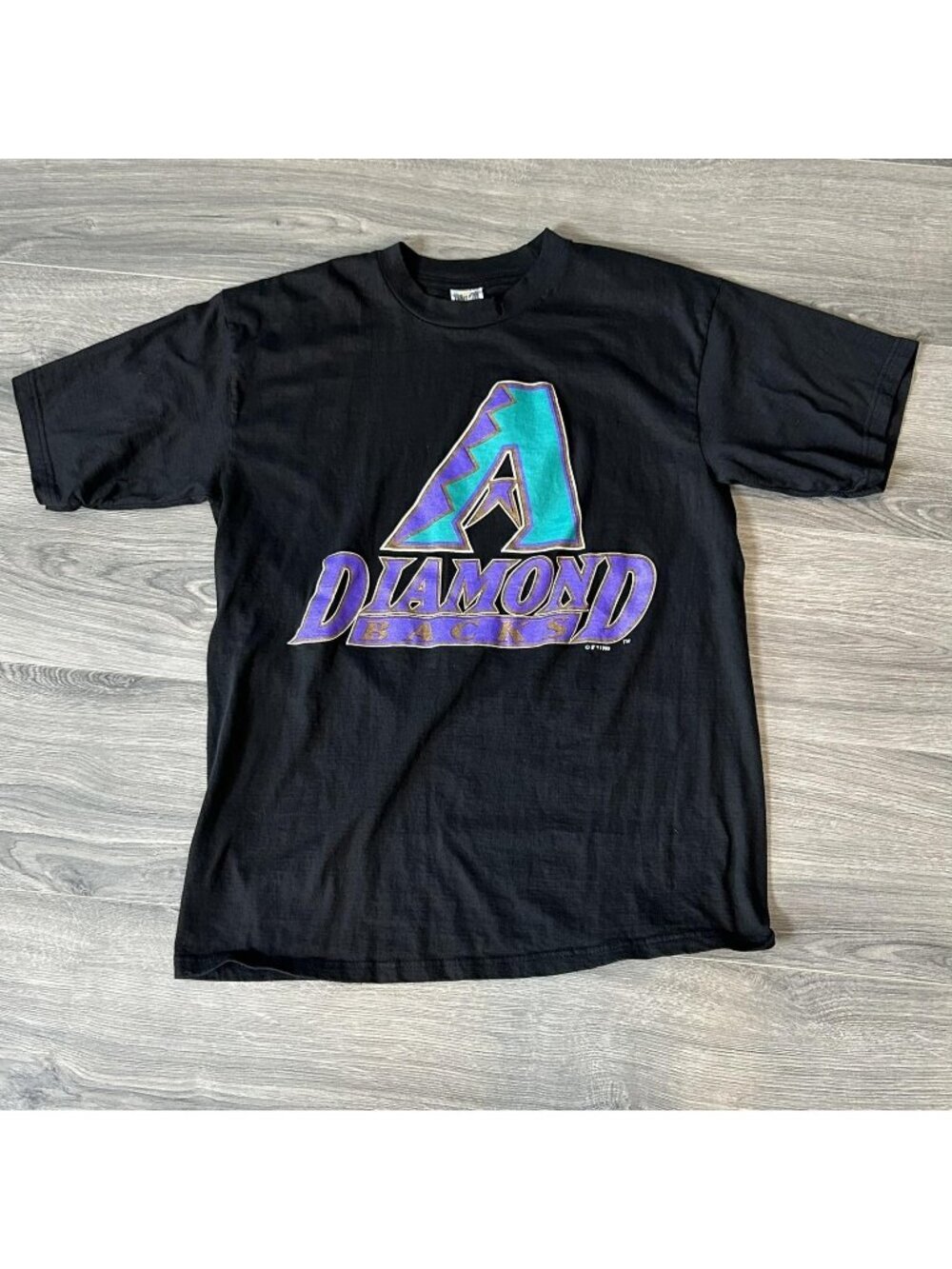 Vintage Arizona Diamondbacks Shirt Mens Large Black MLB Baseball Competitor 90s